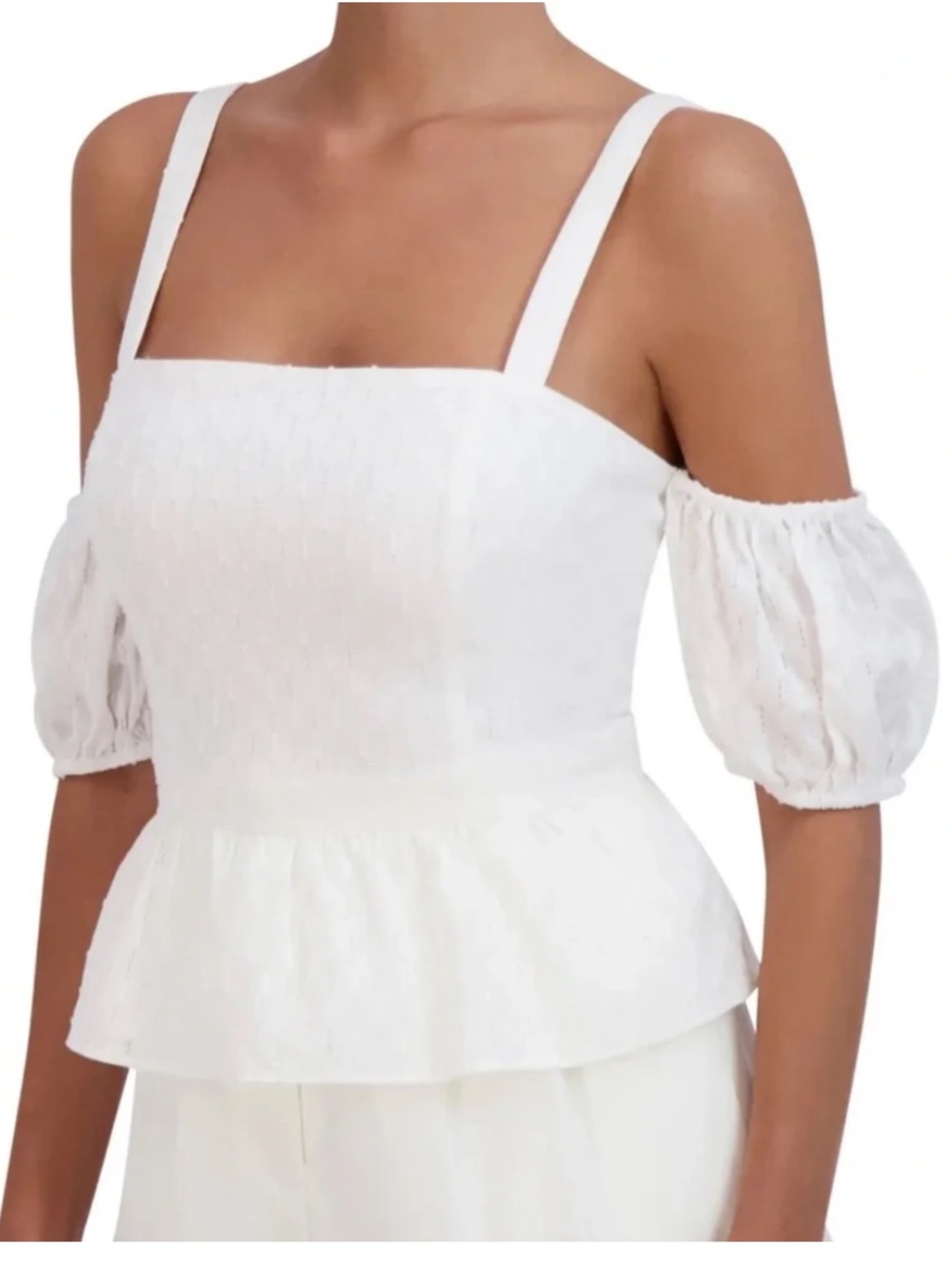 NWT BCBGMAXAZRIA Off Shoulder Corset Top S